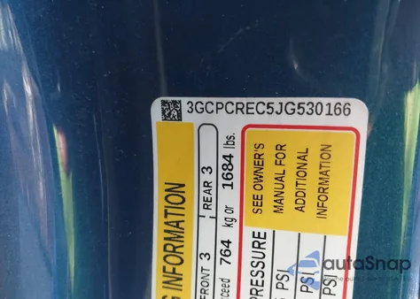 2018 Chevrolet Silverado 1500 1Lt z USA, uszkodzony, nr VIN 3GCPCREC5JG530166